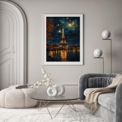 BYGFHLYW 5D Diamond Painting Kits for Adults, Landscape Eiffel Tower Diamond Art Kits for Adults Beginner, DIY Full Drill Diamond Dot Gem Painting for Home Wall Decor 12x16inch