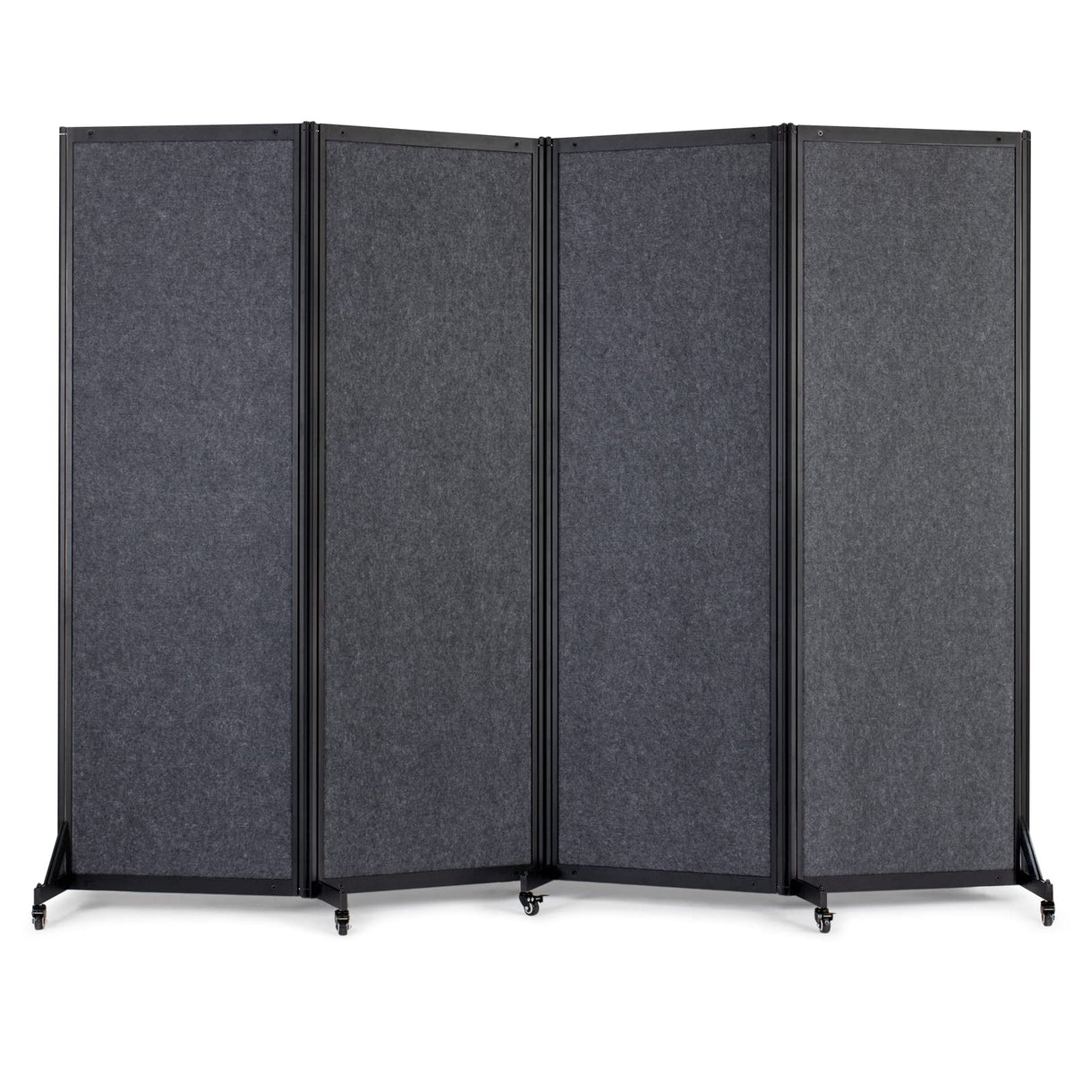 Strongbird Room Partition,Office Divider,Portable Commercial Screen Dividers,Privacy Partition Separator,Classroom School Dividers,8'5"W x 6'7"H,4 Panel,Grey