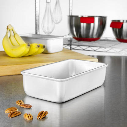 Fat Daddio's BP-5643 Anodized Aluminum Bread Loaf Pan, 9 x 5 x 2.5 Inch