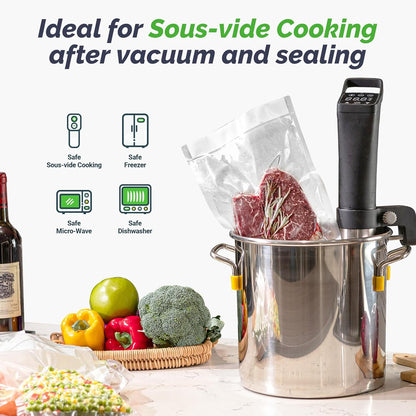 GERYON Vacuum Sealer Machine, Food Vacuum Sealer with Powerful Suction, Easy to Use, Starter Kits Included