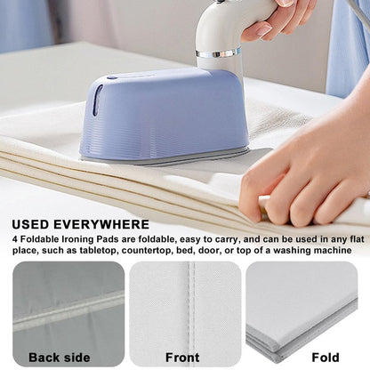 Steamer Board for Clothes with Ironing Glove, Stand for Steaming Clothes, Garment Steamer Pad Portable Ironing Board Included Lint Remover & Storage Bag for Suits Shirts Coats Portable Travel Home Use
