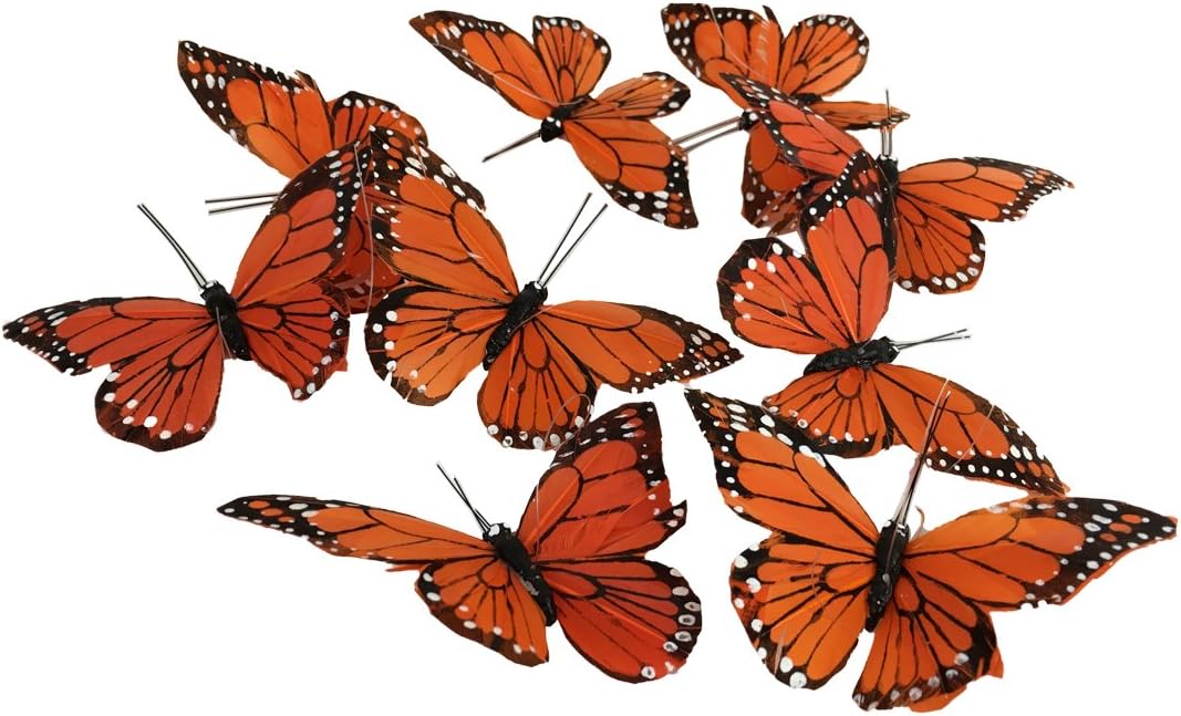Monarch Butterfly Garland, 6.5 Feet Long