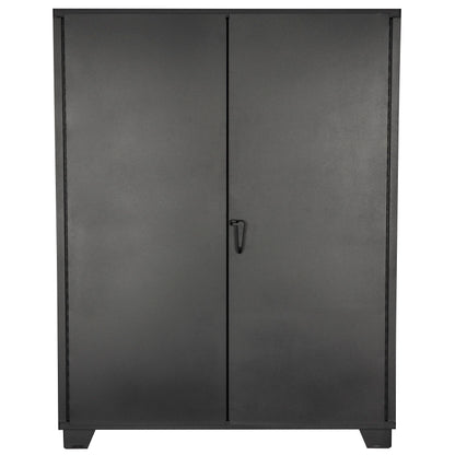Jamco Tool Storage Cabinets with Bin Mounts, Model DE, Includes 230 Bins, 60-Inch W x 24-Inch D x 78-Inch H, Red Bins