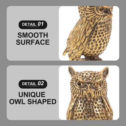VILLCASE Owl Wax Seal Stamp Handle Only – Golden Metal Replacement Grip for DIY Wedding Invitations, Scrapbooking & Thank-You Cards