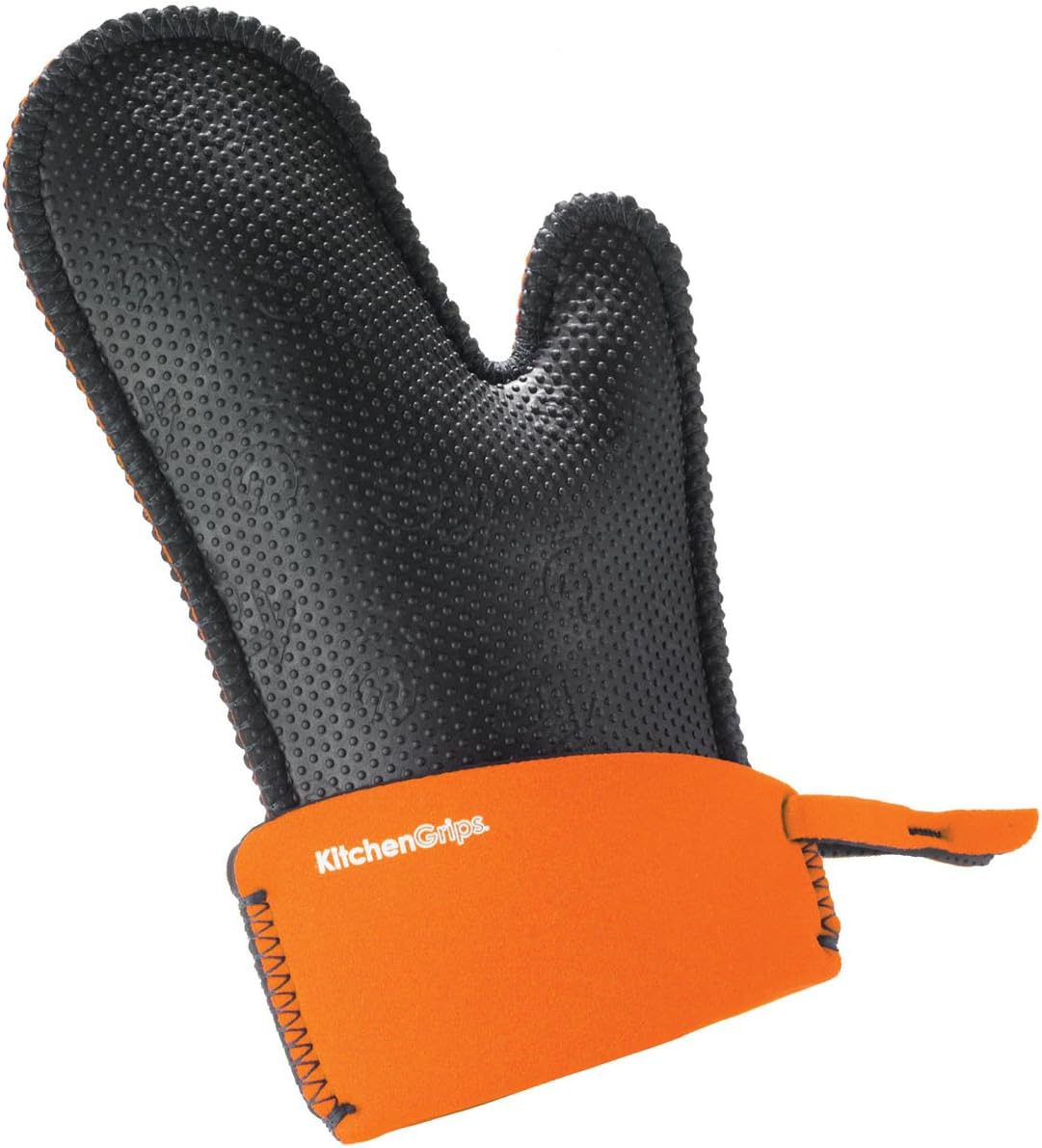 Kitchen Grips Small Chef's Mitt, Orange/Black