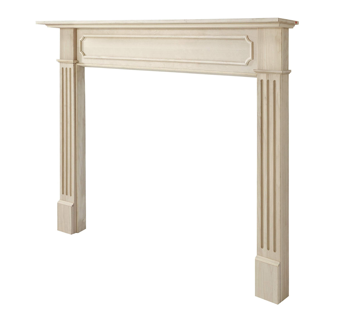 Pearl Mantels ARYB50111 Easy Slim Profiled Transitional Styled Wood Mantel Surround, 50" W x 42" H, Unfinished