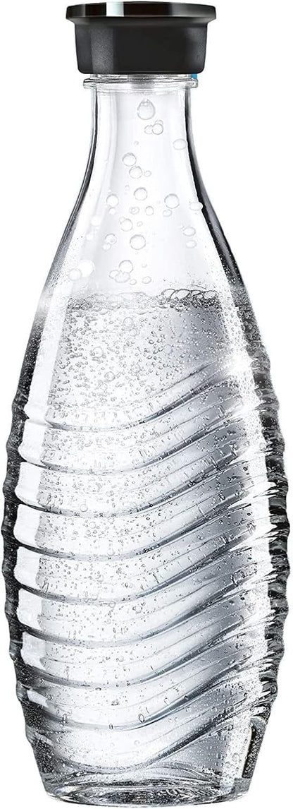 24 Oz sodastream - Carbonating Carafe for Aqua Fizz machines | Eco-Friendly Reusable Glass Bottle | Keeps Sparkling