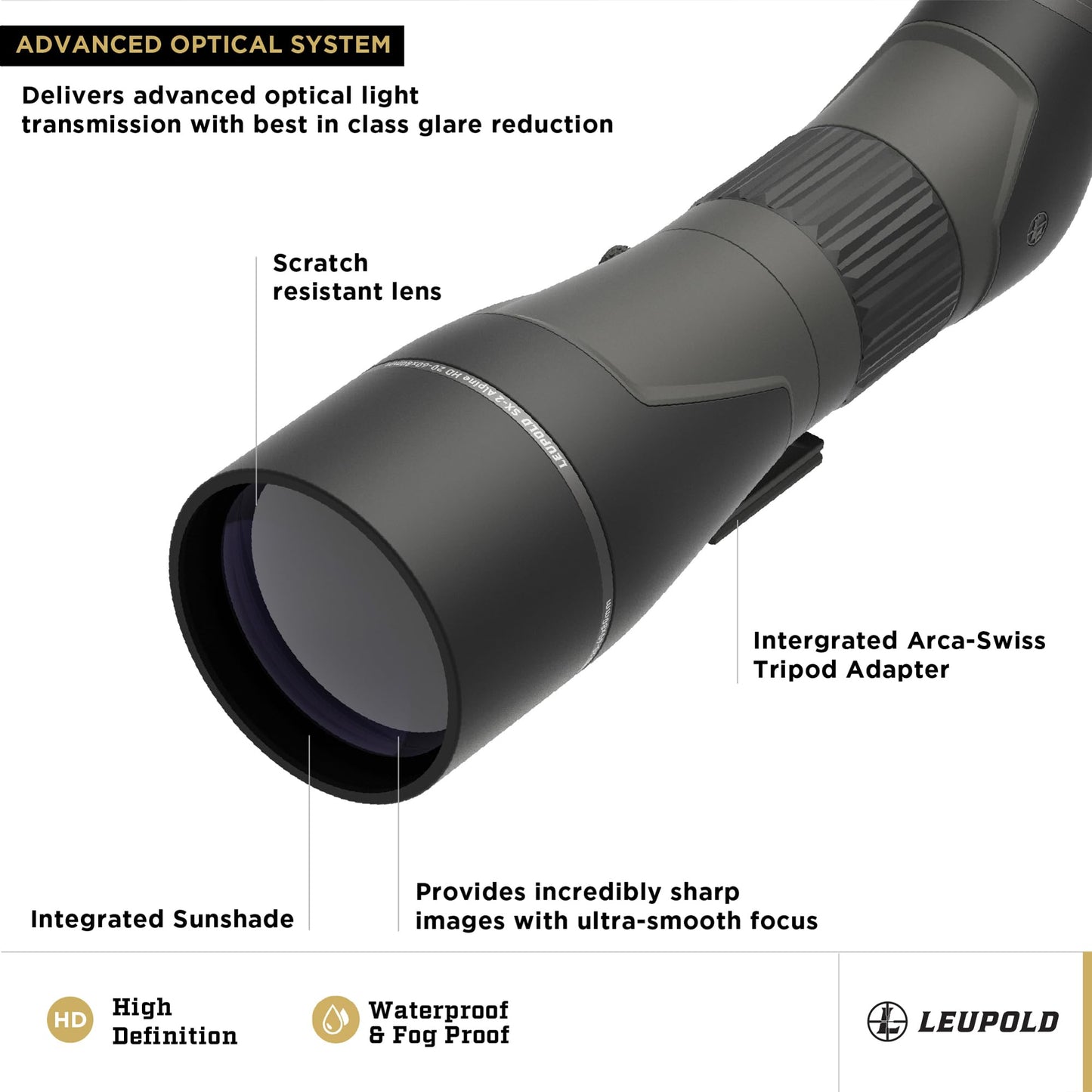 Leupold SX-2 Alpine HD Gen 2 20-60x80mm Angled
