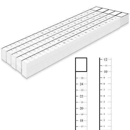 Saysurey Attic Measuring Rulers (Case of 200), 25 Inch, Card Stock, Attic Insulation R Value Ruler for Insulators Ceiling Insulation