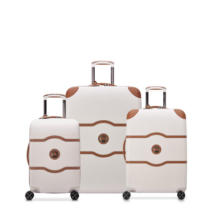 DELSEY PARIS Chatelet Air 2.0 Hardside Luggage with Spinner Wheels, Angora, 3 Piece Set, (19/24/28)