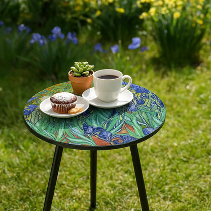 Outdoor Side Table Patio Side Tables for Outside End Tables Small Outdoor Table Round Patio Coffee Table Modern Metal