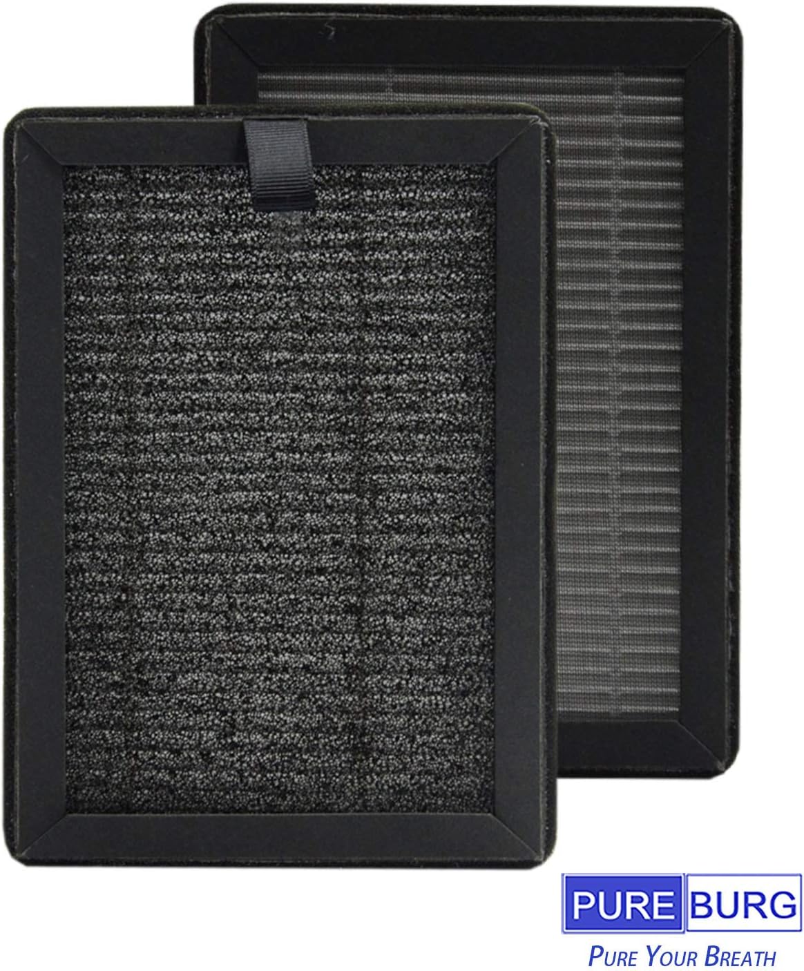 PUREBURG Replacement True HEPA Filters, Compatible with PUURVSAS (HM669A) / ROVACS (RV60) Air Purifiers, 4-Pack H13
