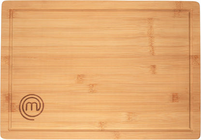 MasterChef Bamboo Cutting Board for Meat, Large Butcher Block Countertop, 18" x 12" Organic Surface