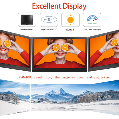 Elweyoo 22 inch Monitoring LCD Display Security Camera Monitor Multifunction Interface HDMI, AV, BNC, VGA, USB, PC Input CCTV Computer Monitor Built-in Speaker 1920x1080 Full HD, Black