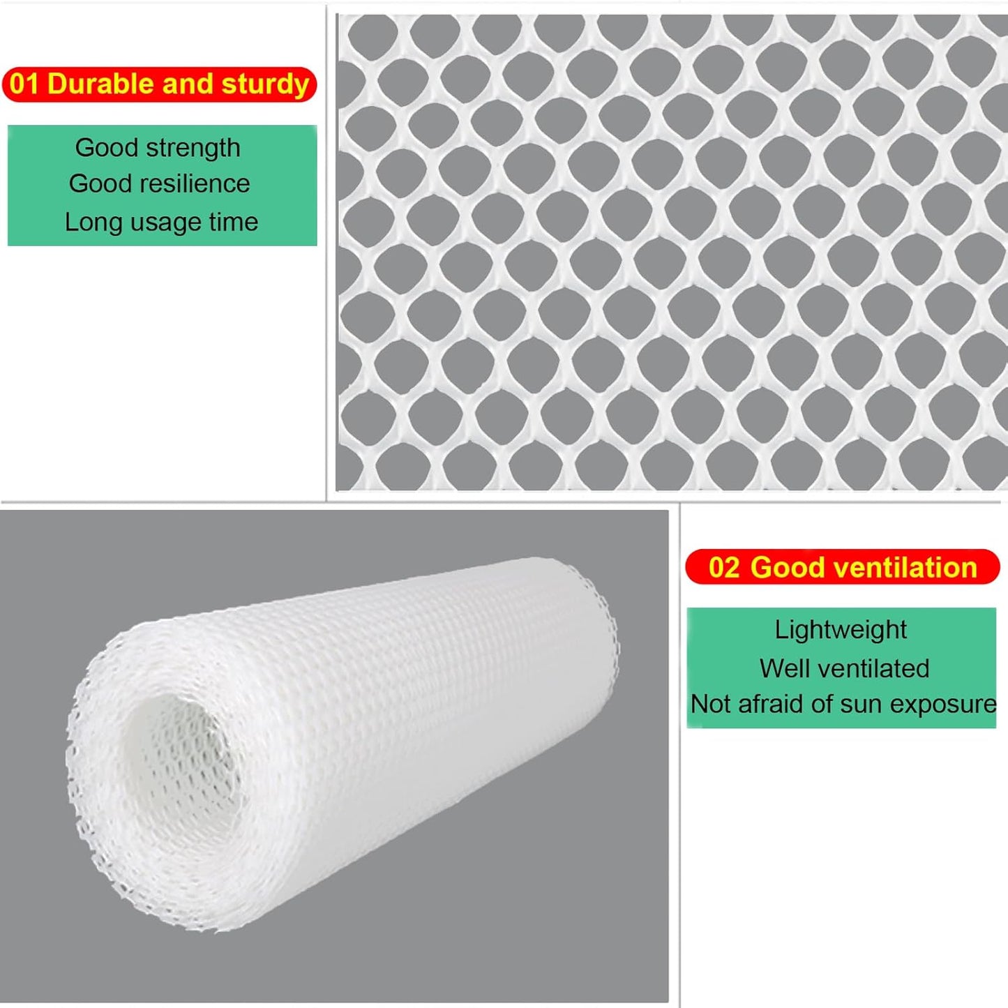 maebeacae 15.7INx33FT,Plastic Plastic Chicken Wire Fencing Fence Wire,Poultry Garden Netting,Poultry Netting, Mesh