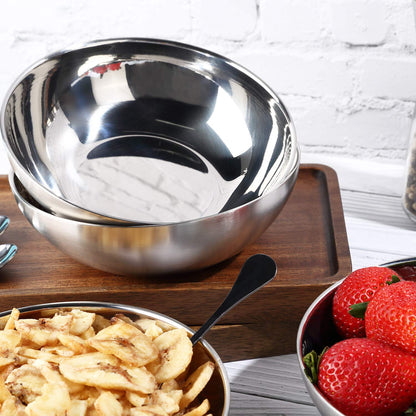 Stainless Steel Bowls for Kids , 18/8 Stainless Steel Toddler Bowl, BPA-Free , Durable & Easy Clean, 4 Pack - 14.5 oz Perfect for Baby Meals, Snacks, Serving and Travel & Home Use, Dishwasher Safe