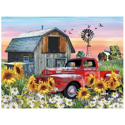 KTHOFCY 5D DIY Diamond Painting Kits for Adults Kids Farmhouse Full Drill Embroidery Cross Stitch Crystal Rhinestone Paintings Pictures Arts Wall Decor Painting Dots Kits 15.7X11.8 in