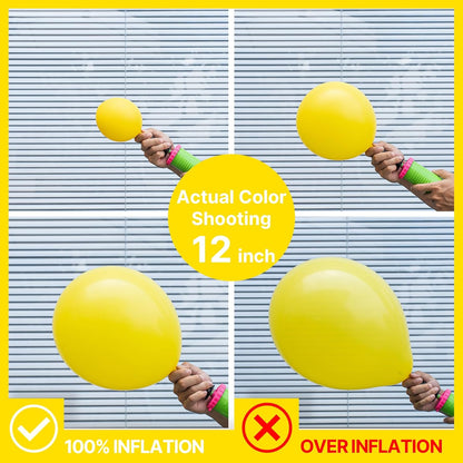PartyWoo Yellow Balloons - 101pcs 12 Inch Latex Helium Balloons for Birthday & Baby Shower Decor