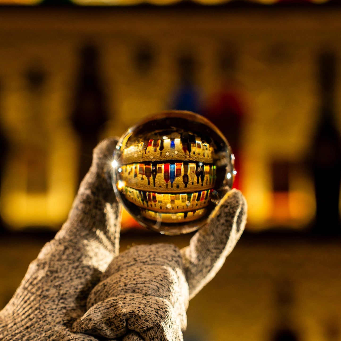 ORI Future GLAZER mini, Clear Sphere Ice Mold, Ball Ice Cube Maker for Whiskey