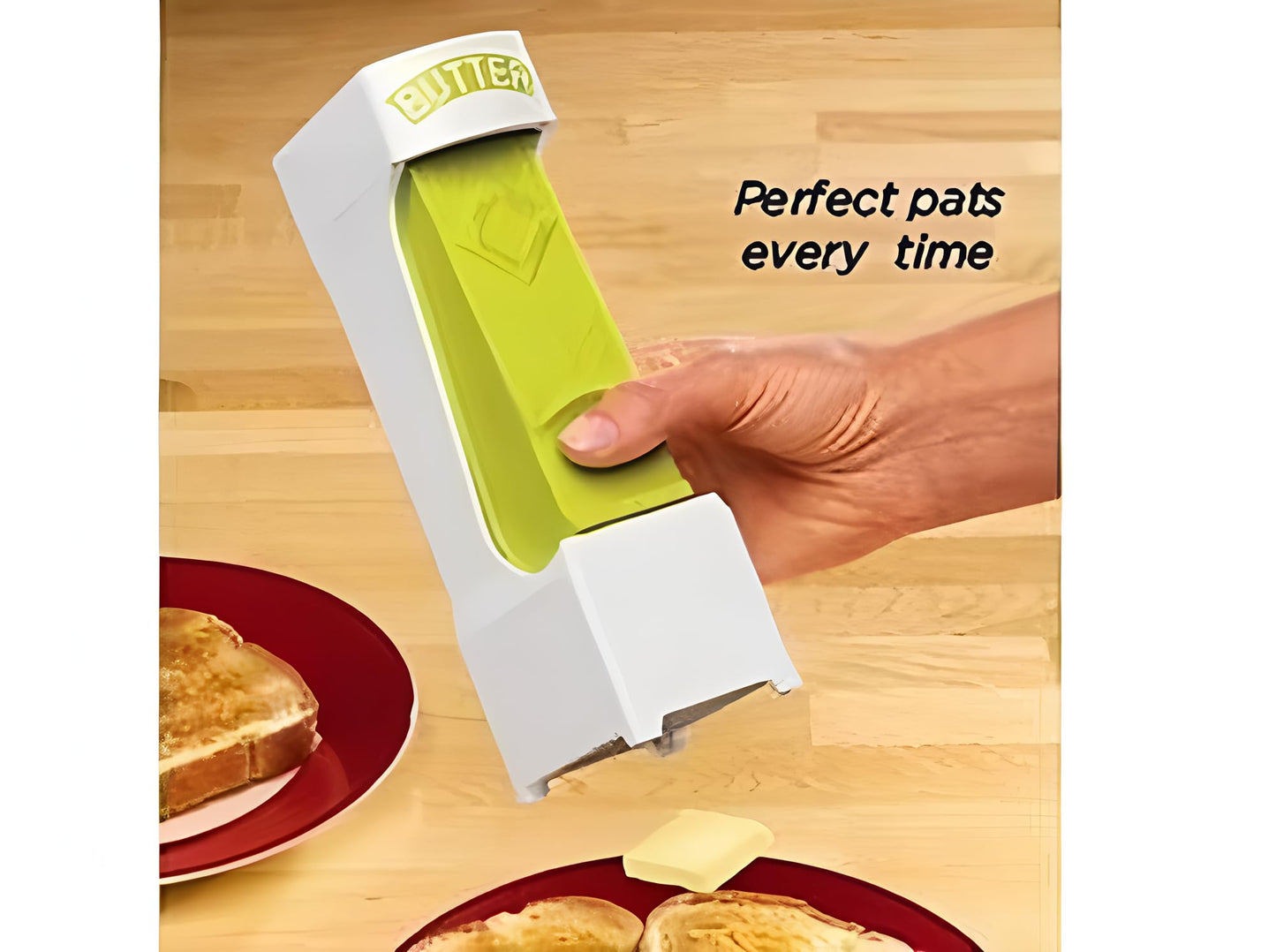 Butter Cutte, Simple One Click Stick Butter Cutter - Butter Cheese Cutter - Butter Dispenser to Store Butter for Making Bread, Cakes, Cookies. (Yellow)