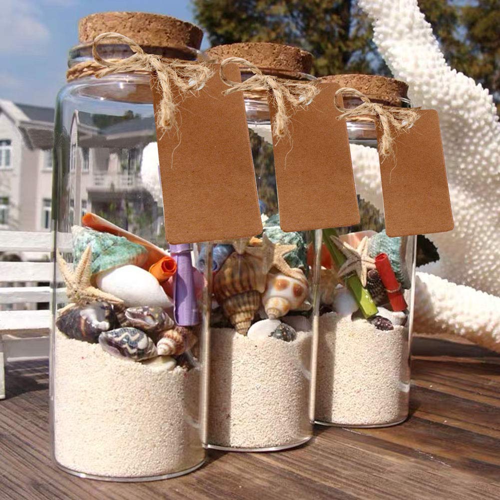OurWarm 48PCS 25ml Clear Glass Bottles with Cork Stoppers, Mini Small Vials for Wedding Favors, DIY Crafts, Baby Shower
