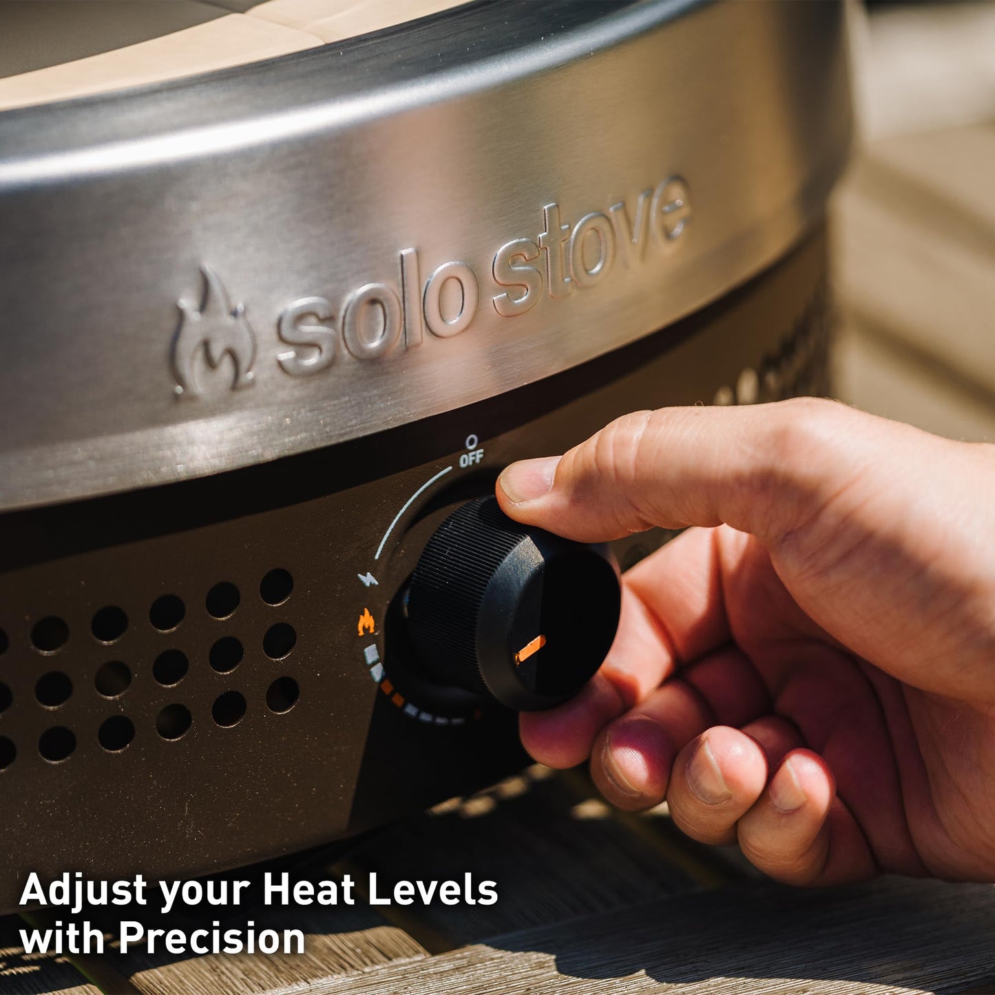 Solo Stove Pi Prime Pizza Oven Outdoor - Gas,Propane - Portable Pizza Oven with Cordierite Stone Cooking Surface - Demi-Dome Design - Wide-Mouthed Opening - Stainless Steel