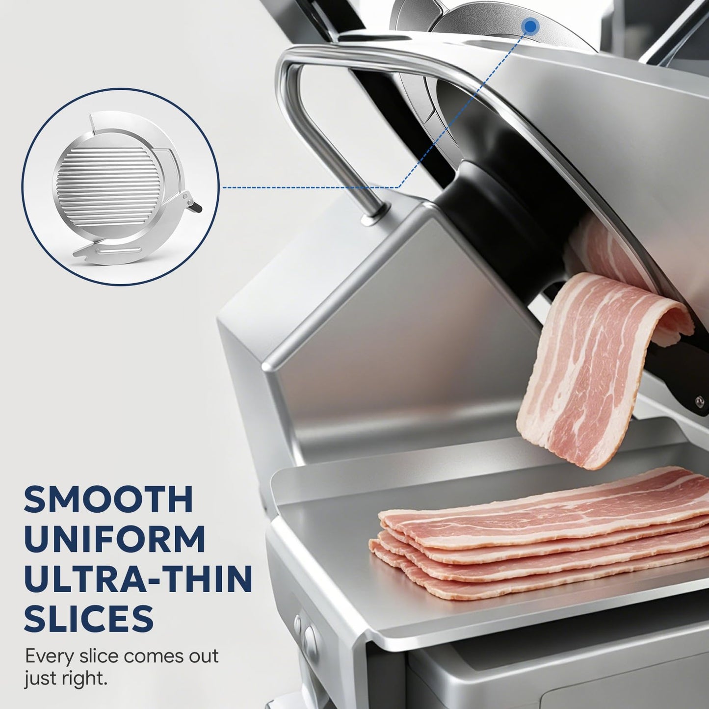 Meat Slicer Knife Cover Compatible with Bizerba GSPHI150, Protective Blade Guard Replacement, Durable Food-Grade Material, Secure Fit, Easy Installation for Commercial Meat Slicers