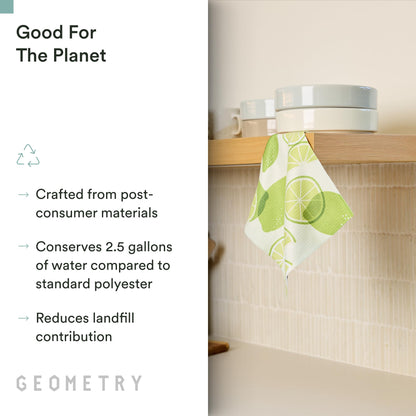 GEOMETRY Kitchen Dish Cloths - Spring & Summer Collection - Premium Dishcloths with Geoweave - Absorbent & Fast Drying Kitchen Towels - Soft Floral, 10" x 10" - 3-Pack