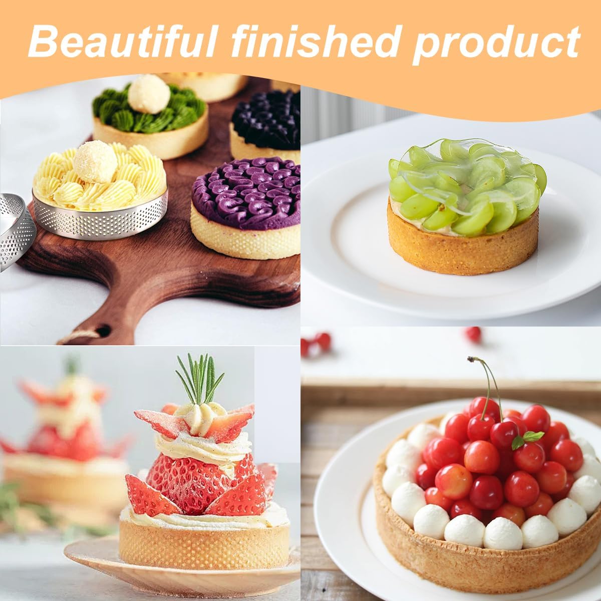 12PCS Double Rolled Stainless Steel English Muffin Rings, 4 + 3.15 Inch Round Metal Cooking Pastry Ring Molds