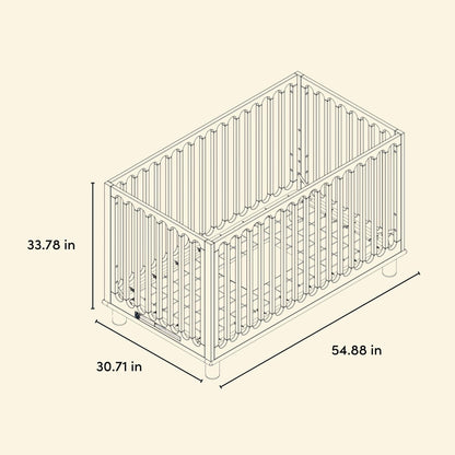 Storkcraft Sicily 3-in-1 Convertible Crib with Toddler Rail Included – GREENGUARD Gold Certified, 100% Solid Wood, Converts to Toddler Bed, Fits Standard Baby Crib Mattress (Driftwood)