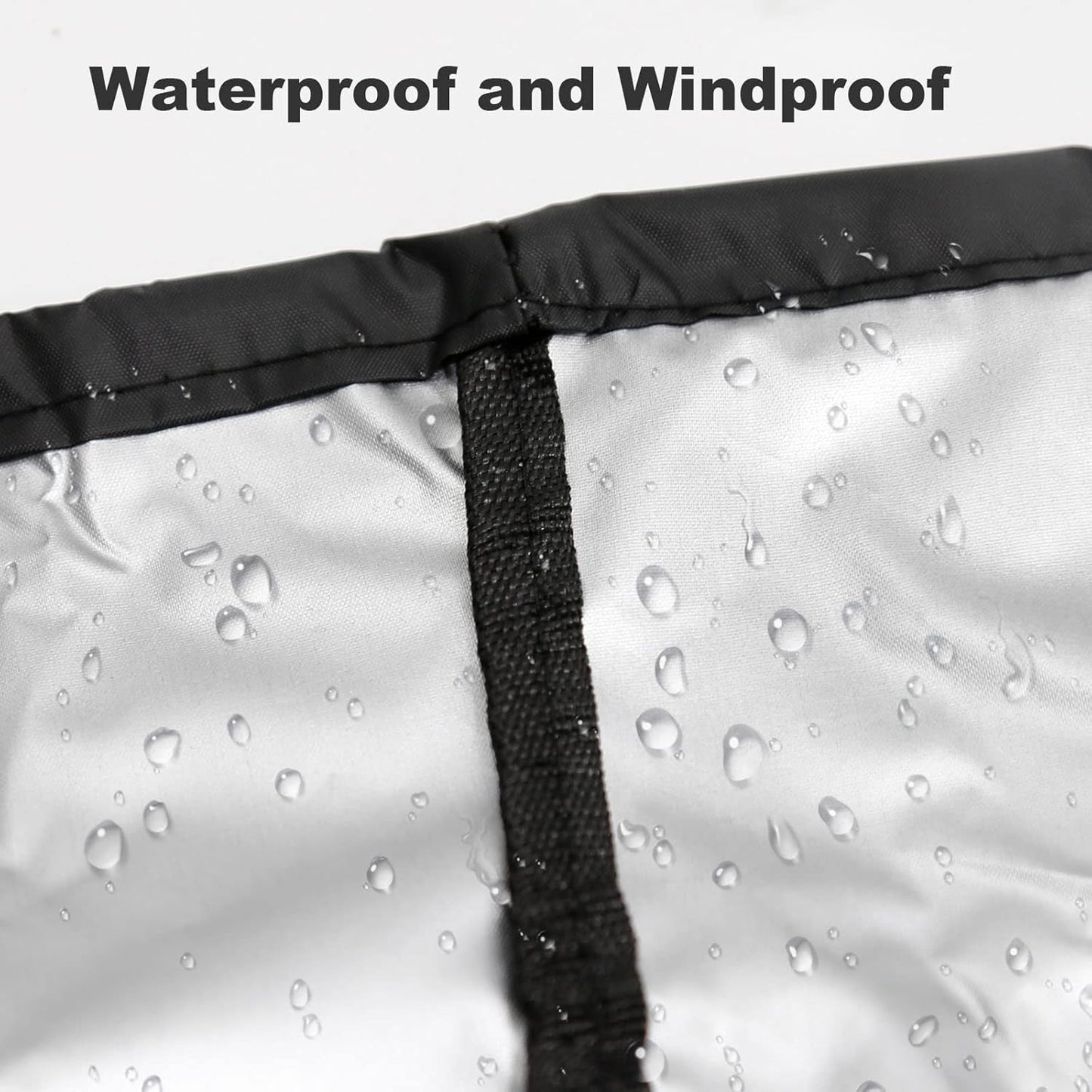 Hoypeyfiy Waterproof Oxford Fabric Patio Bench Cover - Black, Fits Standard Benches