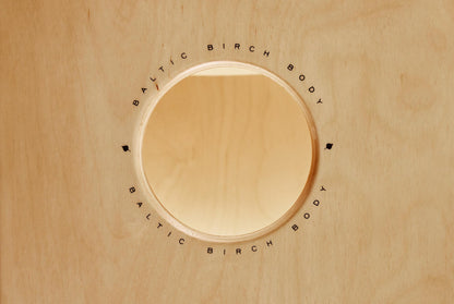 Pickup String Cajon Box Drum with Electronics for Amp or PA System and Snare Effect — NOT MADE IN CHINA — Play with Your Hands, Baltic Birch, 2-YEAR WARRANTY