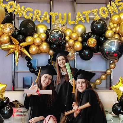 Black Balloons 18 Inch - Large Latex Helium Balloons for Halloween & Birthday Party Decor | 12 Pack