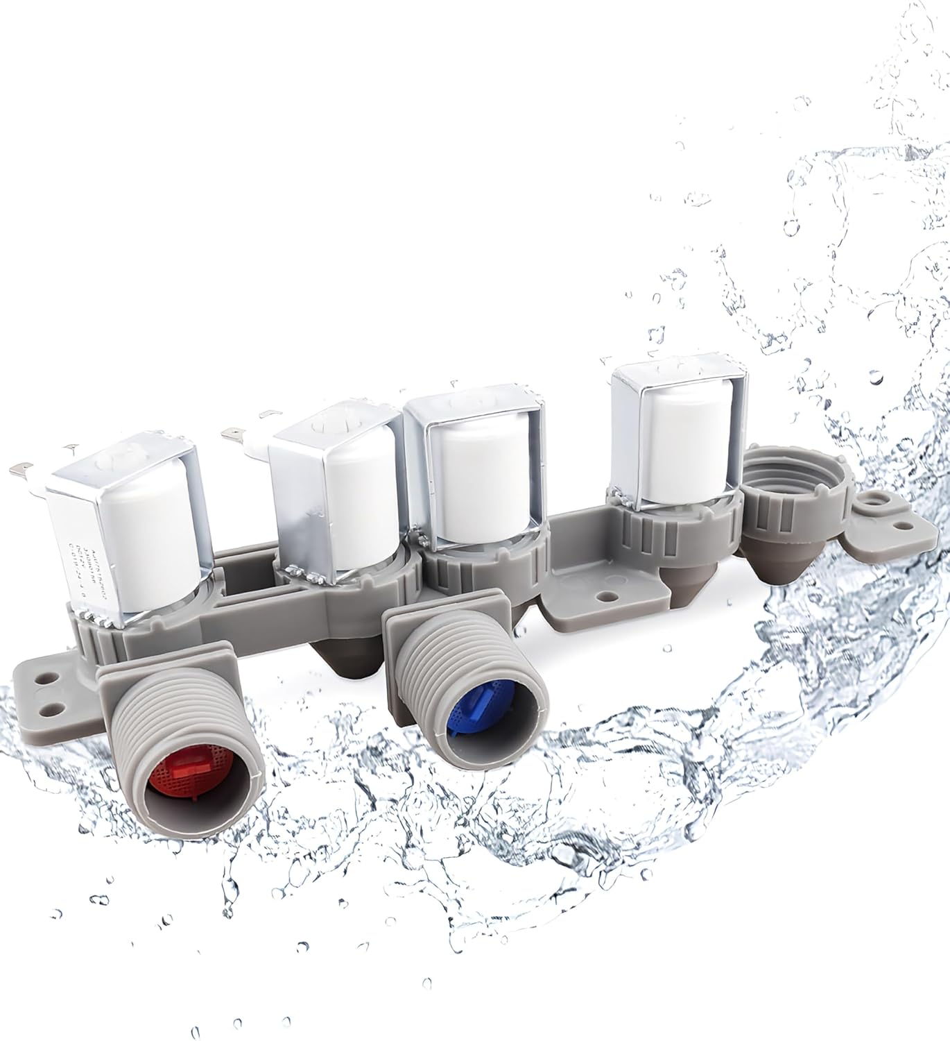 Washer Inlet Valve Assembly for LG Models WT7100CW WT7300CV WT7300CW WT7800CV WT7305CV (Replaces AJU75152602)