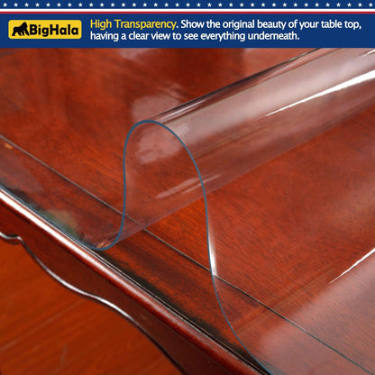 12 72 Clear Plastic Table Protector for Bench Entryway Coffee Side Bedside TV Cabinet Tabletop PVC Tablecloth Cover