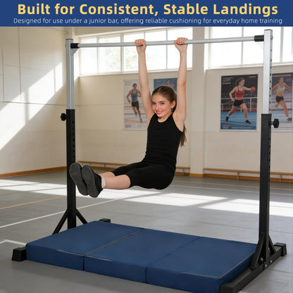 Gymnastics Landing Mat,6 ft x 4 ft x 6 in – Thick High-Density Foam Crash Pad, Soft Pillow Home Practice Mat with Carry Handles, Non-Slip Bottom for Tumbling, Cheer & Kids Training