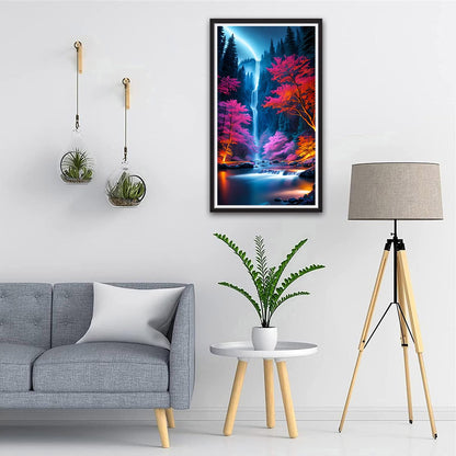 ZHUMUTO Large 5D Diamond Art Painting Kits for Adults,15.7x27.5inch Landscape Waterfall E DIY Full Round Drill Diamond Dots Large Size,Big Gem Art and Crafts for Home Wall Decor Gifts