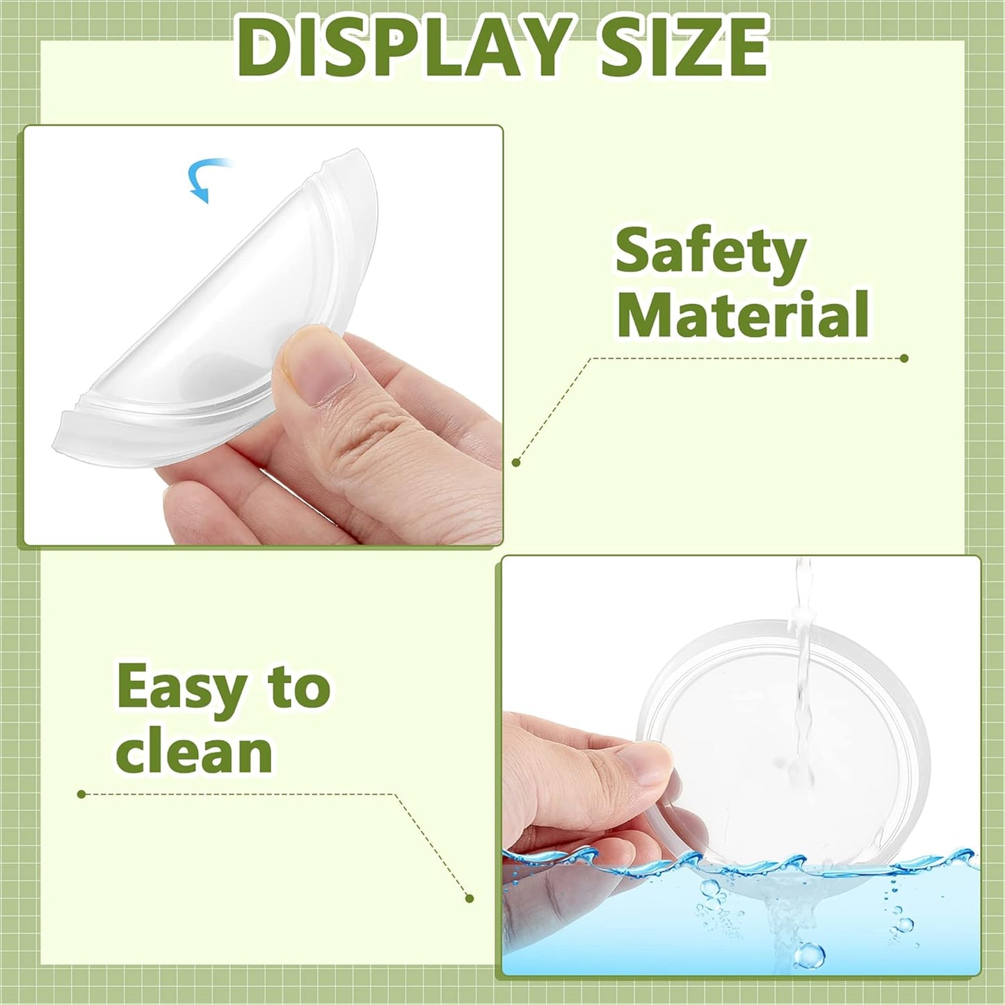 24 Tessco for you Pieces Yogurt Container Lids Clear Plastic Jar Lids Not Included Jar Replacement Compatible with Oui