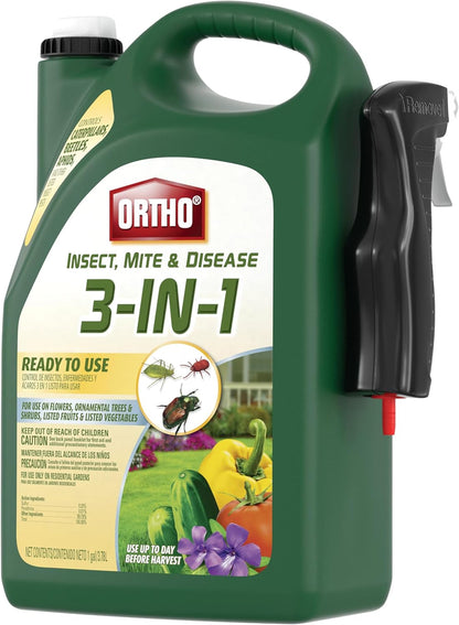 Ortho Insect Mite & Disease Control - 3-in-1 Ready-To-Use Solution | 1 Gallon Size