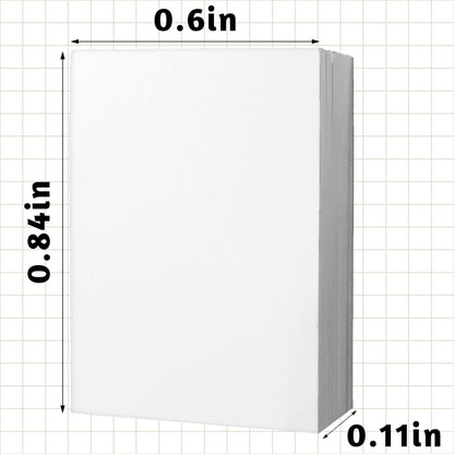 LUFEEMGA 100PCS 1:12 White Book Miniatures Set, Mini Blank Book Dollhouse Tiny Notebook Toy for Mini House, DIY Crafting