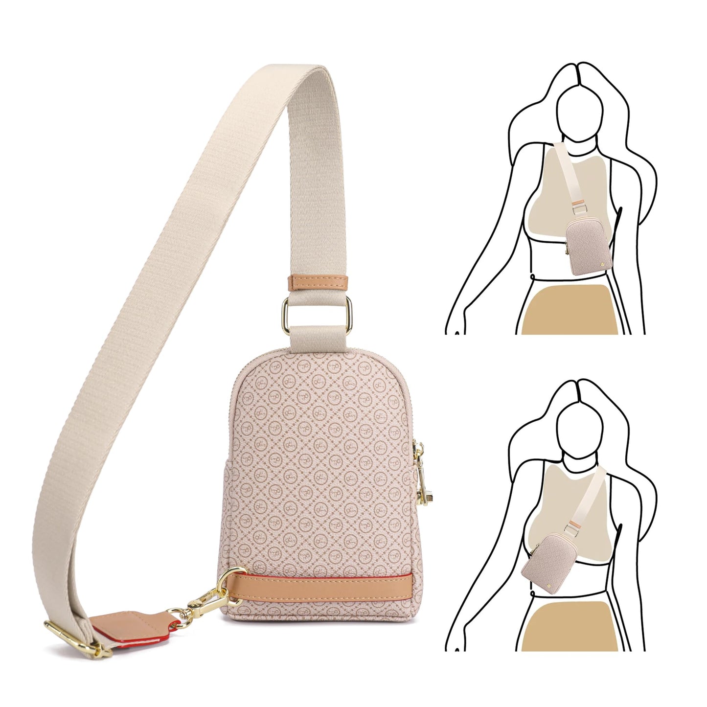INICAT Anti Theft Crossbody Bags for Women Travel Small Sling Bags Cross Body Bag Purses for Woman
