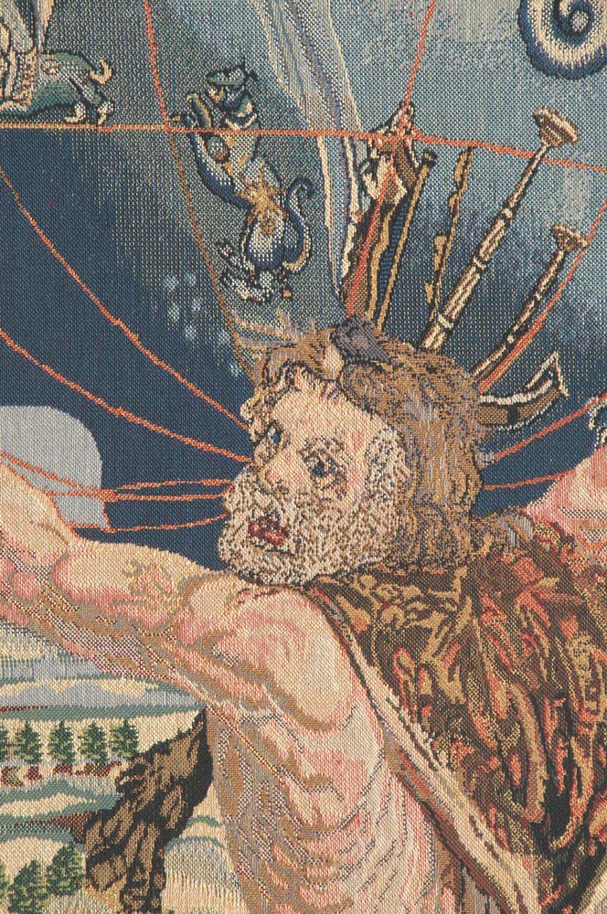 C Charlotte Home Furnishings Inc Hercules Belgian Tapestry Wall Hanging | Viscose Cotton and Polyester Blend Wall Art | 69 in. x 55 in | Home Decor Accents