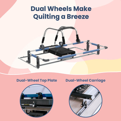Cutie Breeze Table Top Hoop Quilting Frame | Beginner Frame for Domestic Machines | Portable Quilting Table, Hoop Frame, and Quilting Supplies