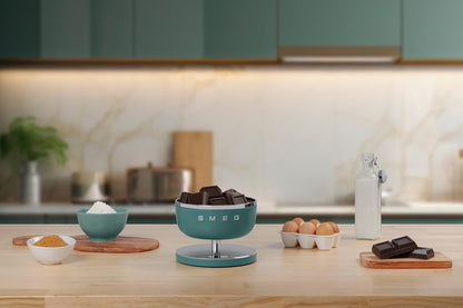 SMEG Contemporary Digital Kitchen Scale with Removable Bowl (Jade)