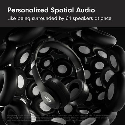 Beats Solo 4 Wireless On-Ear Bluetooth Headphones - 50-Hour Battery Life, Ultra-Lightweight Comfort | Matte Black