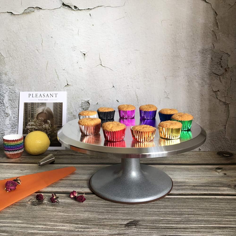Mini Metallic Foil Paper Cupcake Liners in Rose Gold, Gold, and Silver - 300-Count Baking Cups