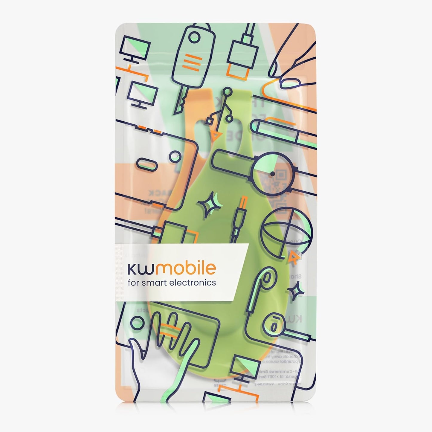 kwmobile Silicone Spoon Rest Set - 2 Pieces Holders for Stove Top Kitchen Counter, Rests for Spoons and Utensils
