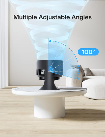Pelonis 3 Speed Small Room Air Circulator Fan, 7-inch Blade Table Top Fan for Bedroom