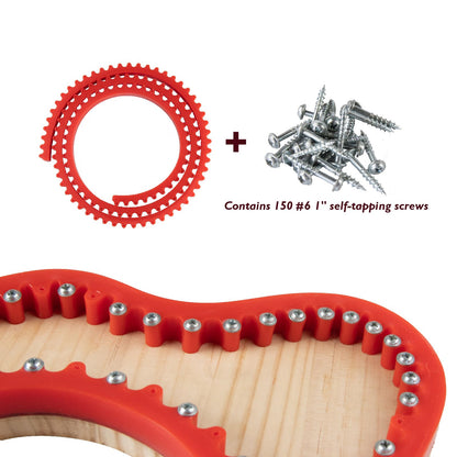 O'SKOOL 78" Flexible Curve Guide for Router, Adjustable Template for Trim Routing odd Shape and Complex Contour curverture, MAM012