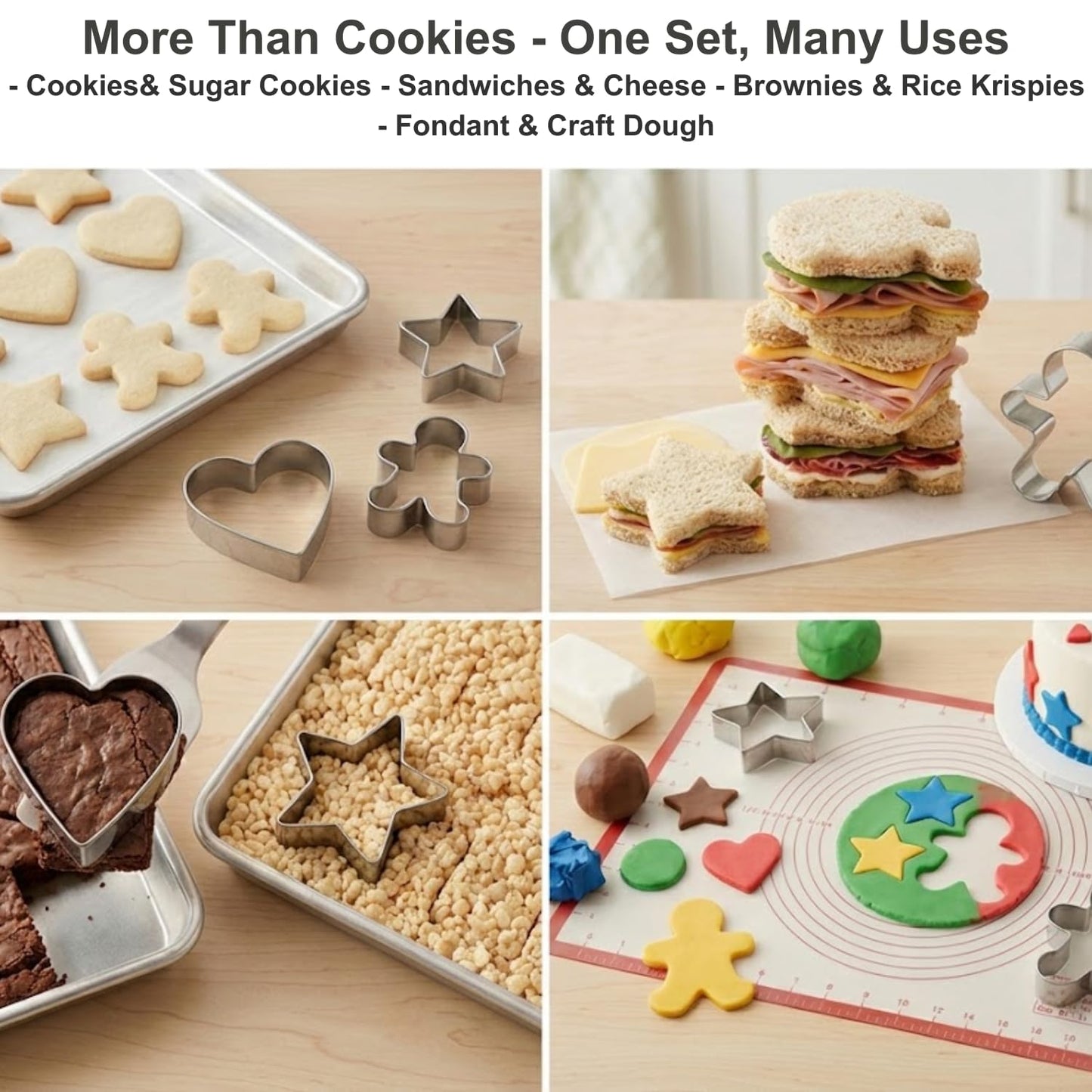 Auktosmn Bow Cookie Cutter Set-Size 3.78" 3.0" 2.2"-3 Pieces-Dishwasher Safe - Metal Cookie Cutter for Baking - Perfect for Baby Shower, Birthday, Wedding, and Holiday Cookies